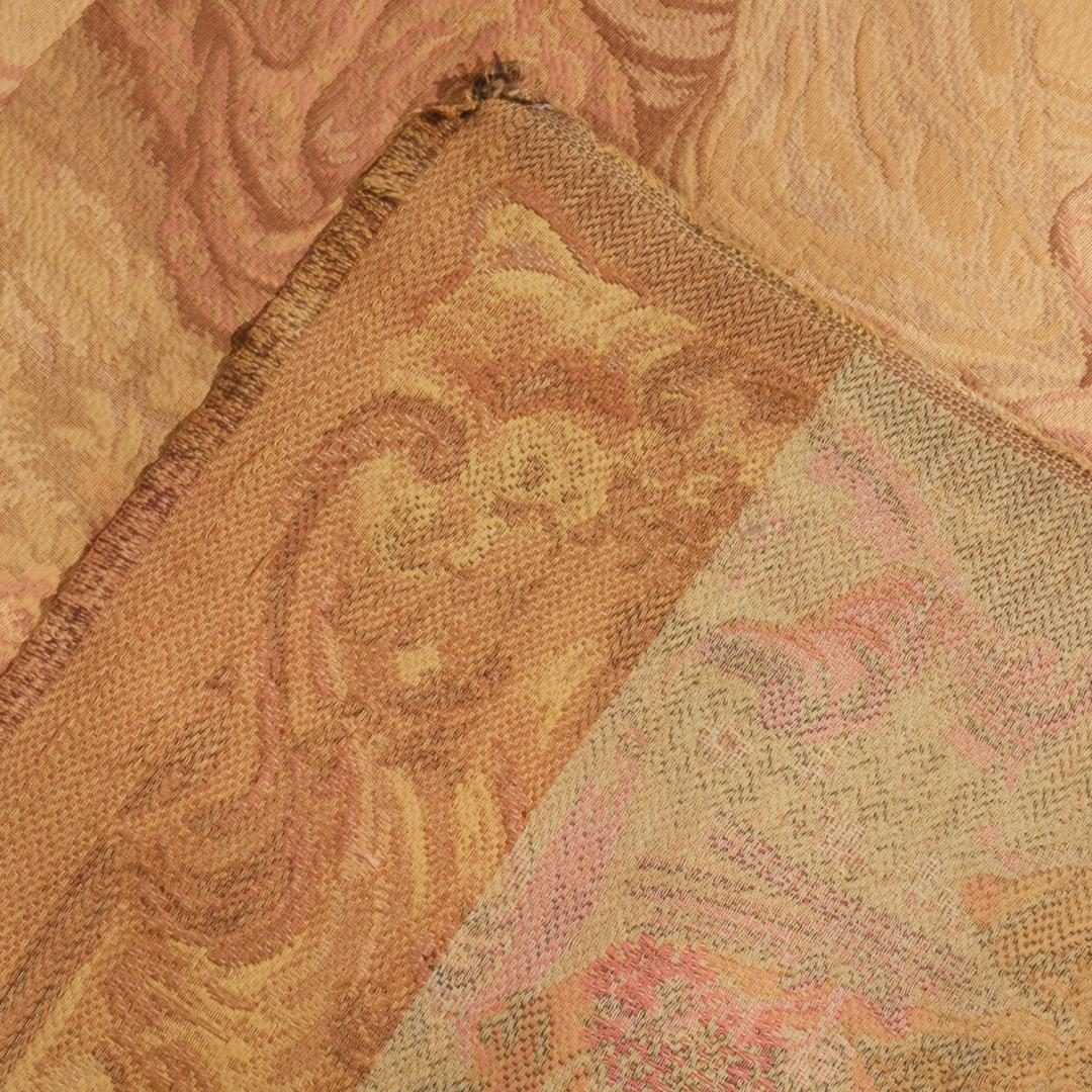 Antique French Pictorial Cream Beige Wool Tapestry Rug Rugs