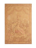 Antique French Pictorial Cream Beige Wool Tapestry Rug Rugs