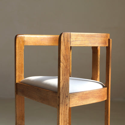 Antique Scottish Oak Barrel-Back Armchair, c.1920 Chairs