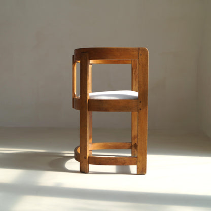 Antique Scottish Oak Barrel-Back Armchair, c.1920 Chairs