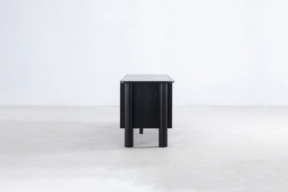 Arc Media Cabinet in Black Media Furniture