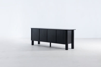 Arc Media Cabinet in Black Media Furniture
