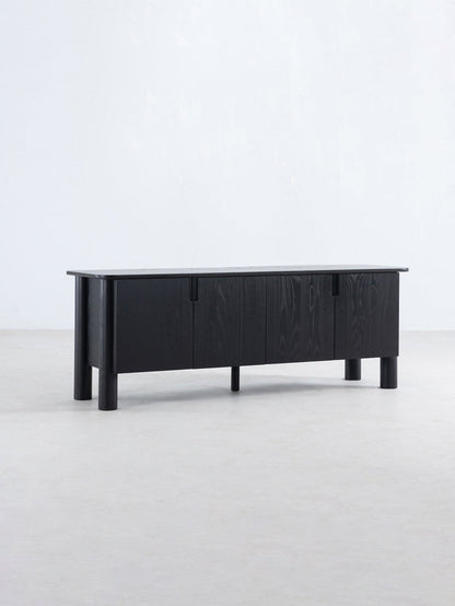 Arc Media Cabinet in Black Media Furniture