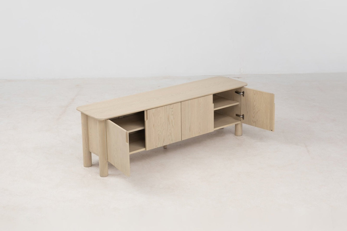 Arc Media Cabinet in Nude Media Furniture