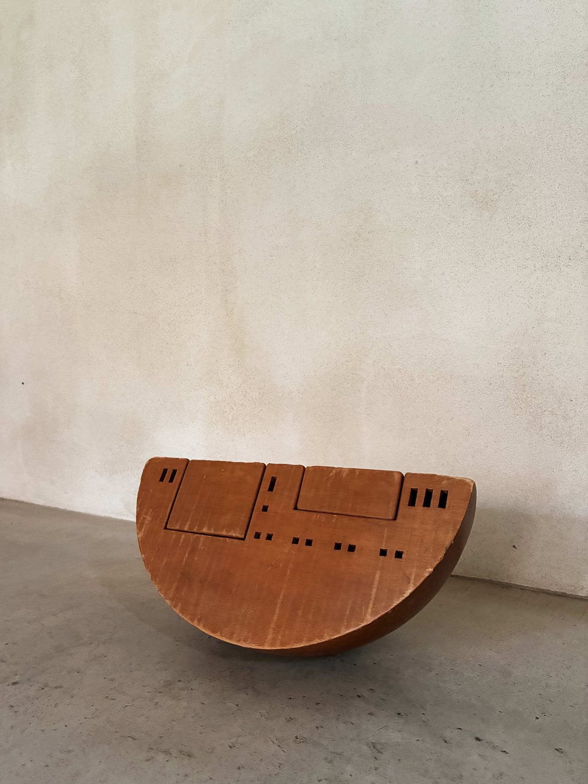 Giuseppe Rivadossi "Arca" sculptural box, closer view showing the pierced openings