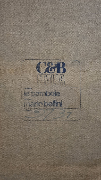 Le Bambole Armchair Designed by Mario Bellini for C&B Italia, 1970s Chairs