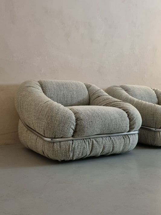 Armchairs of Italian Production, 1970s Chairs