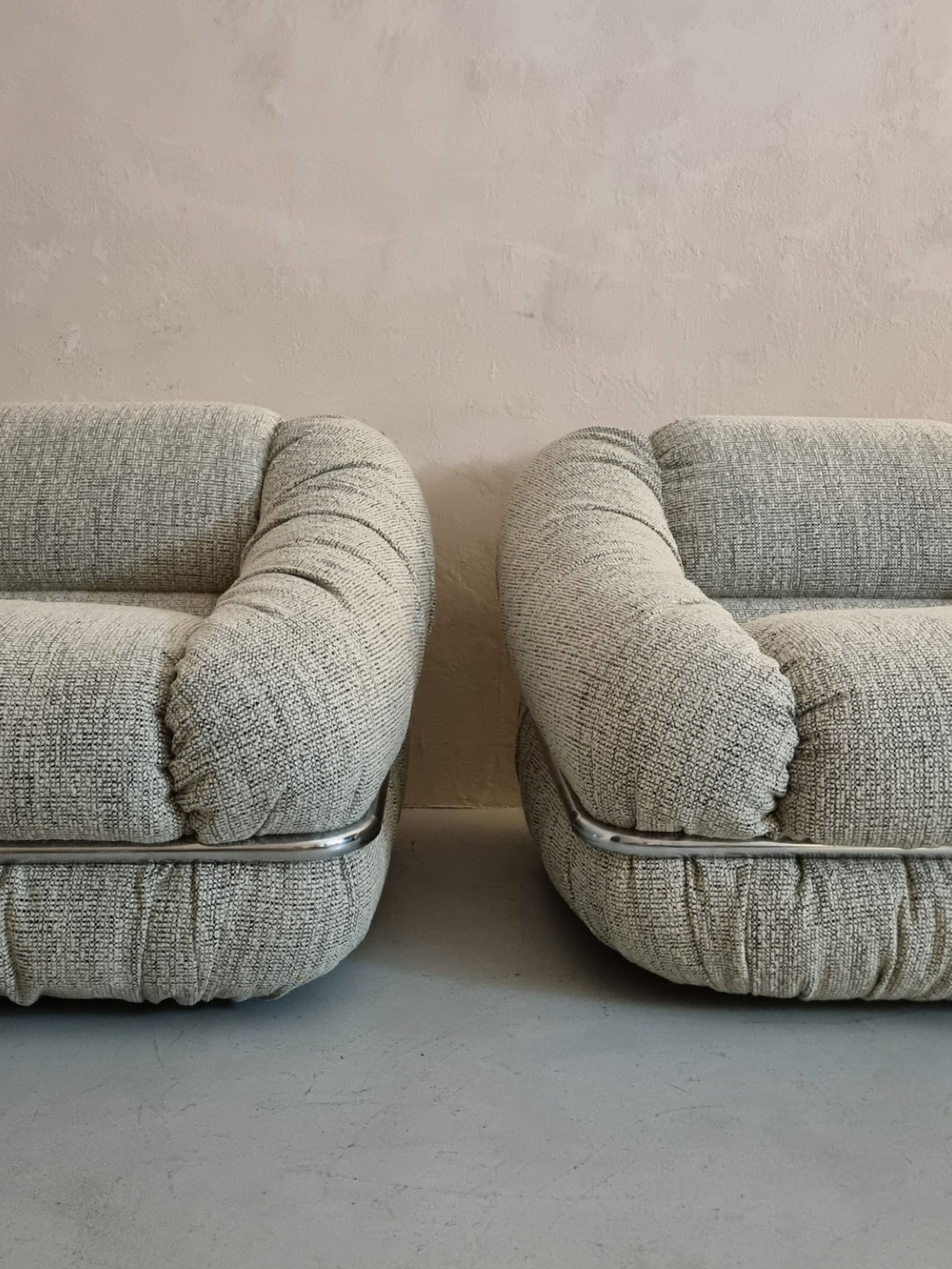 Armchairs of Italian Production, 1970s Chairs