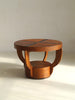 Art Deco Amsterdam School Oak Side Table with Macassar Inlay, Netherlands, 1920s End Tables