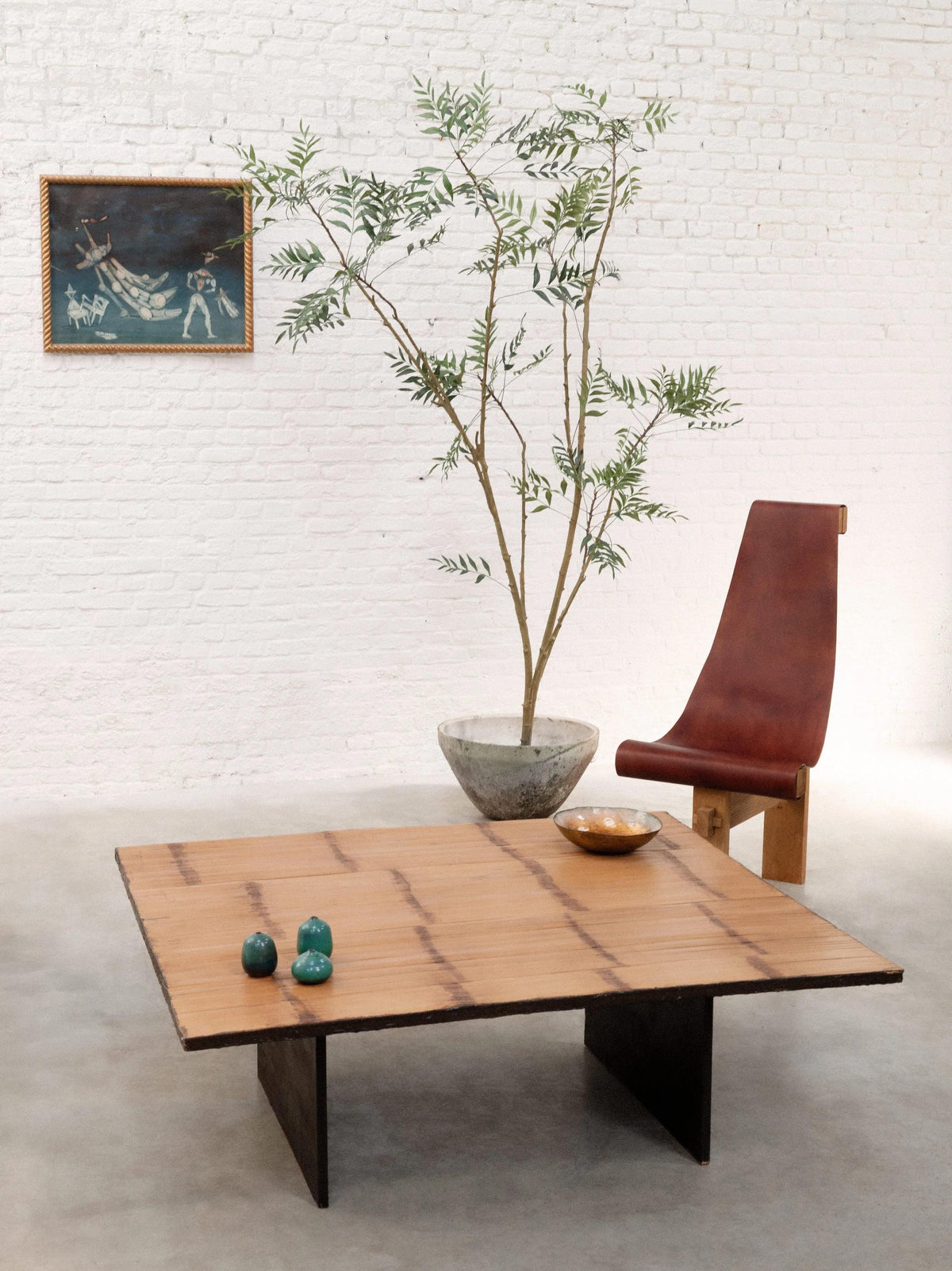 Attributed to Axel Vervoordt, Belgian 1980s Bamboo Coffee Table Coffee Tables