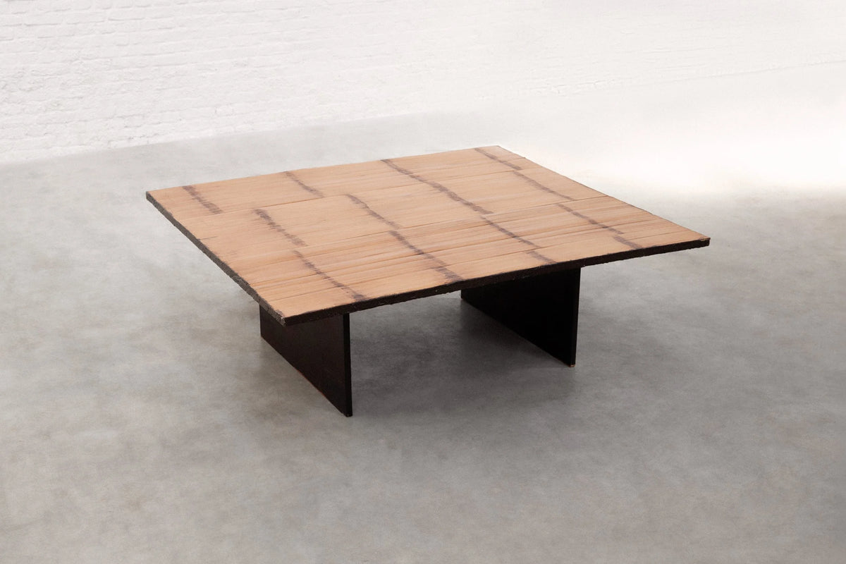 Attributed to Axel Vervoordt, Belgian 1980s Bamboo Coffee Table Coffee Tables