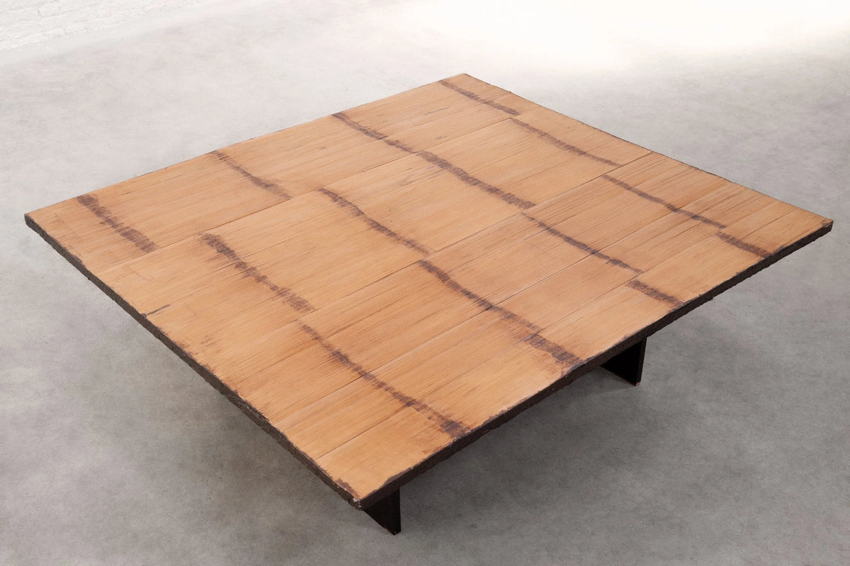 Attributed to Axel Vervoordt, Belgian 1980s Bamboo Coffee Table Coffee Tables