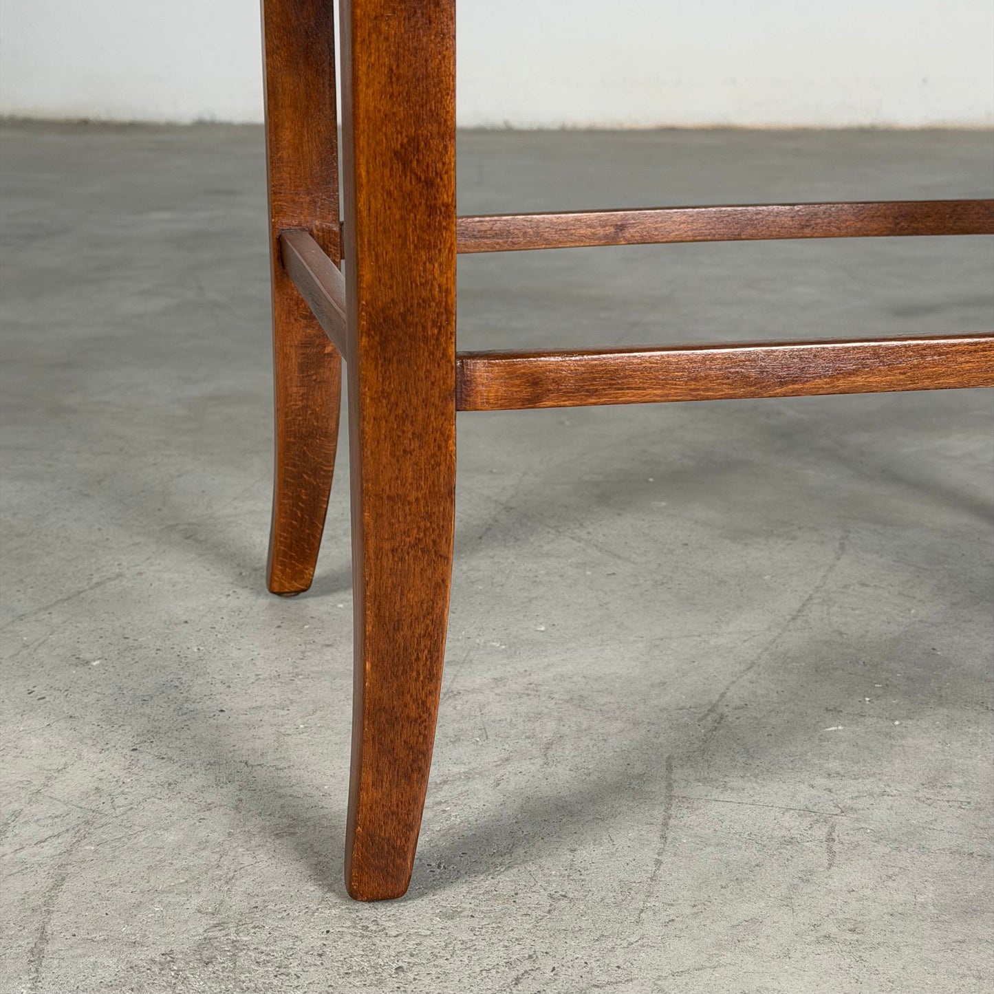 Austrian Secessionist Stool Reupholstered by FORME with Dedar Melange Boucle Stools