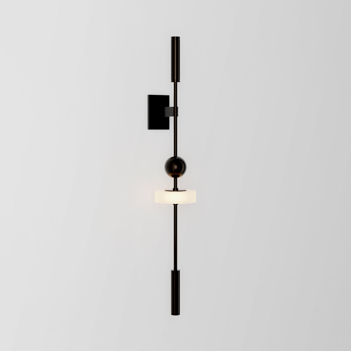 Bala I Wall Light in Black Brass Sconces