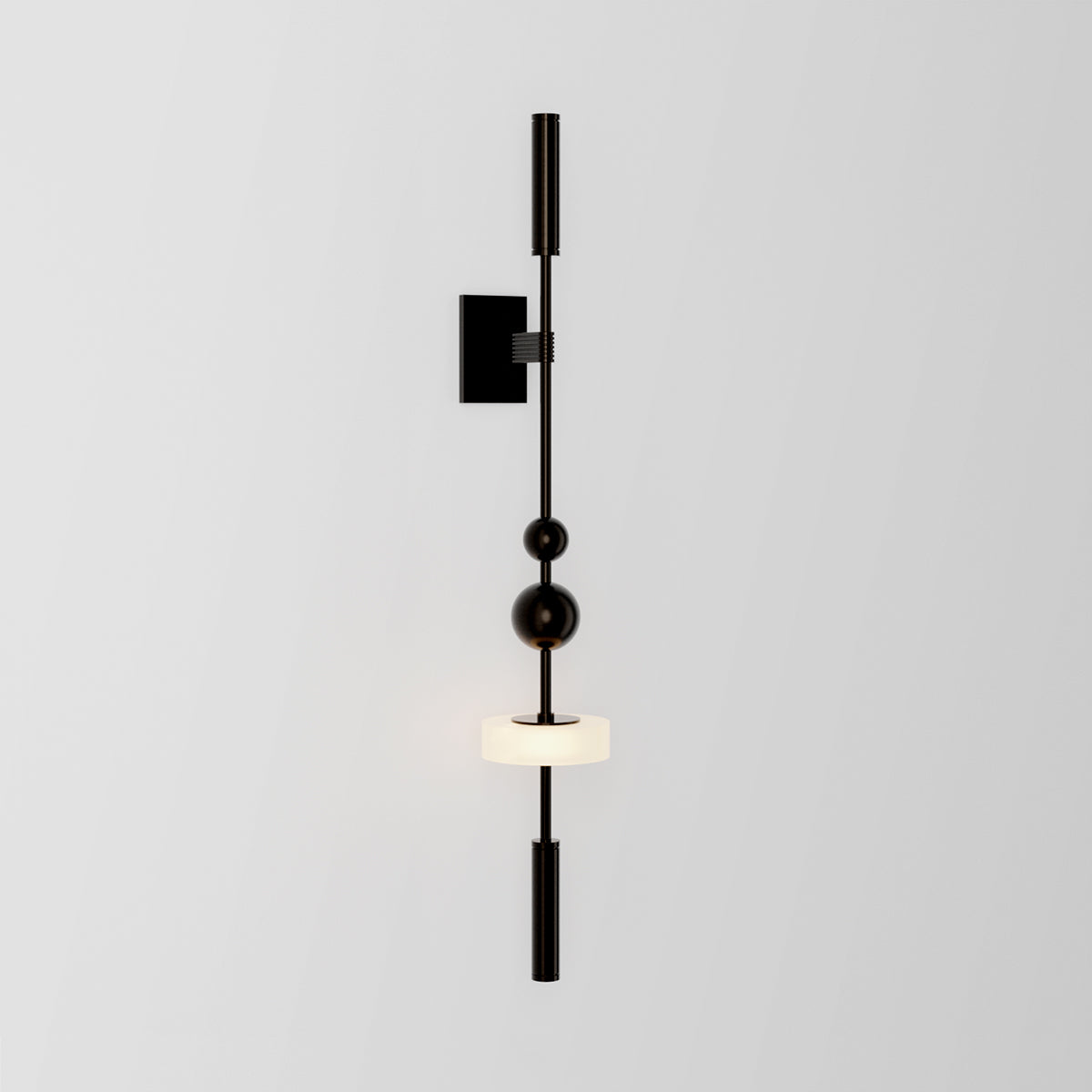 Bala II Wall Light in Black Brass Sconces