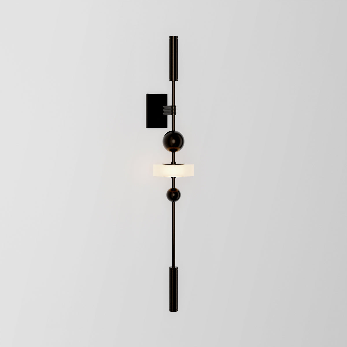 Bala III Wall Light in Black Brass Sconces