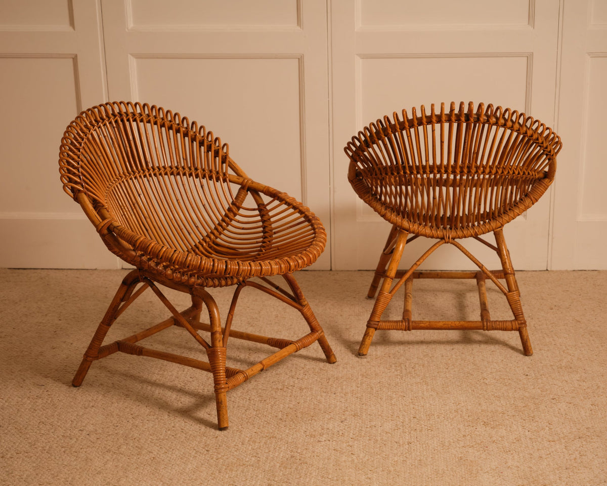 Bamboo Armchairs - Italy 1960s Chairs