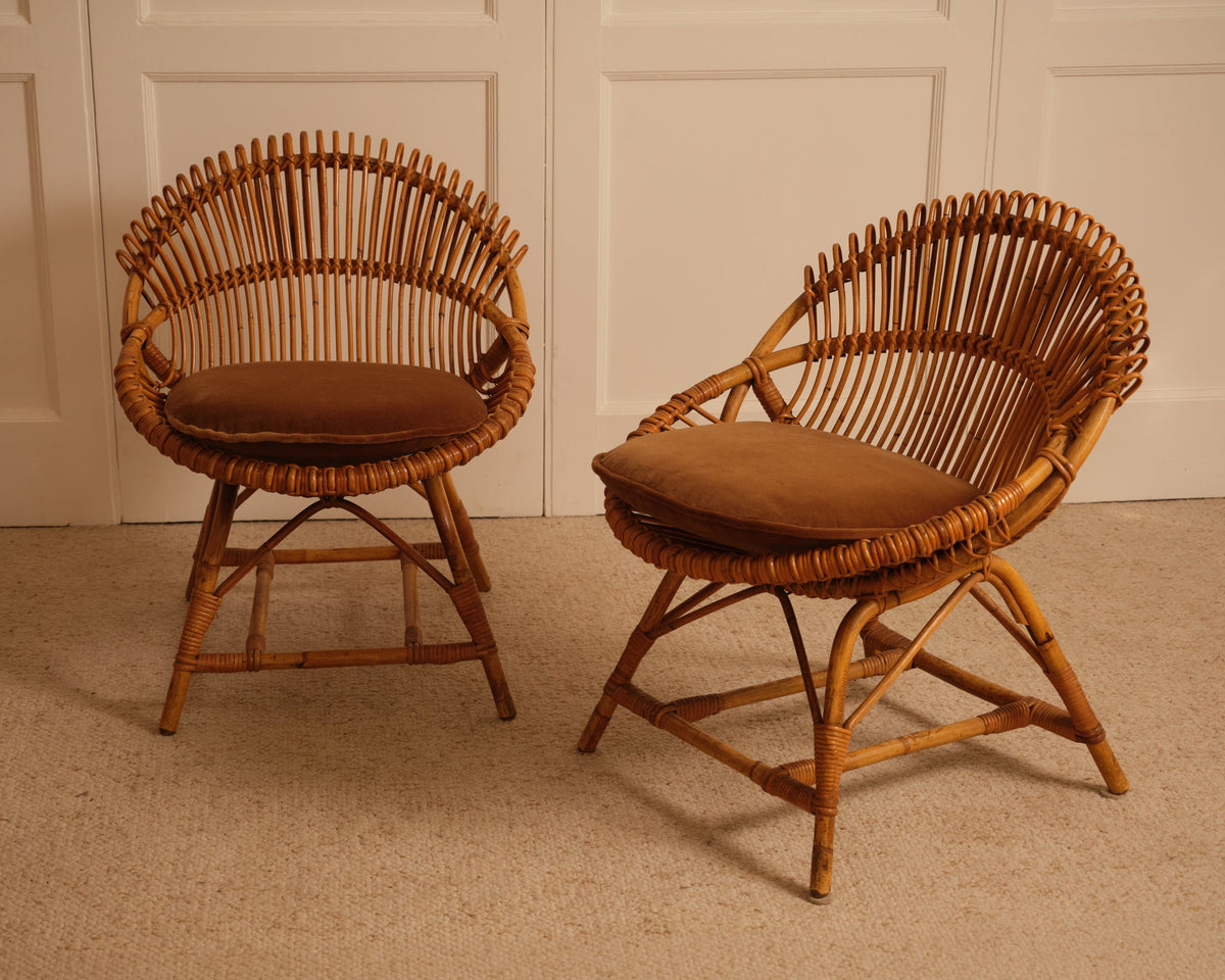Bamboo Armchairs - Italy 1960s Chairs
