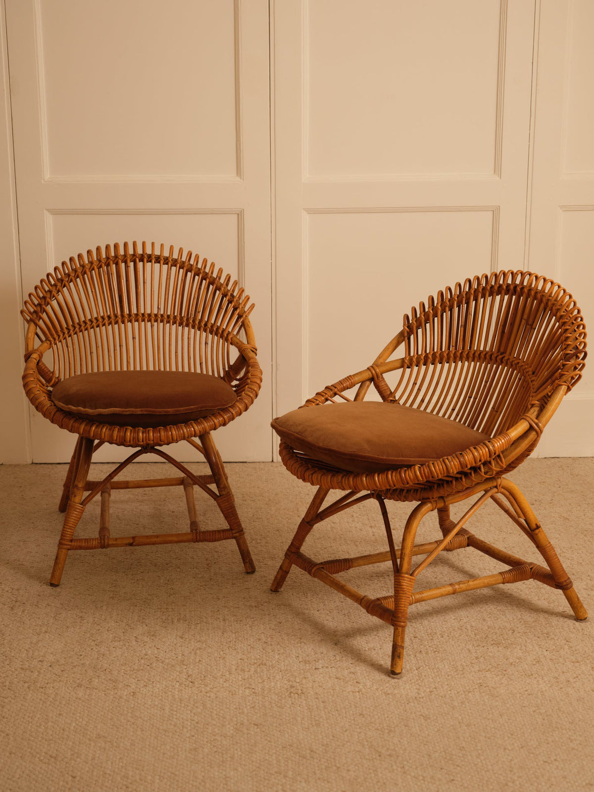 Bamboo Armchairs - Italy 1960s Chairs