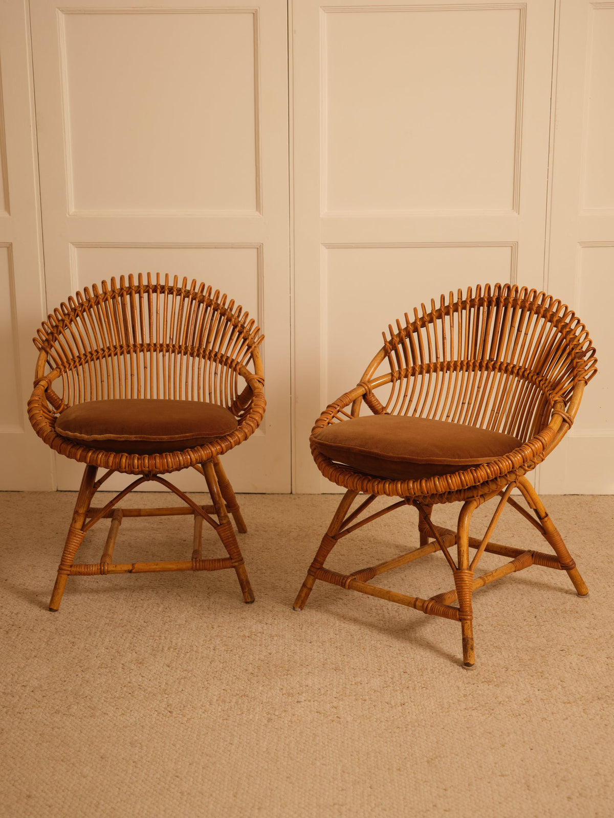 Bamboo Armchairs - Italy 1960s Chairs