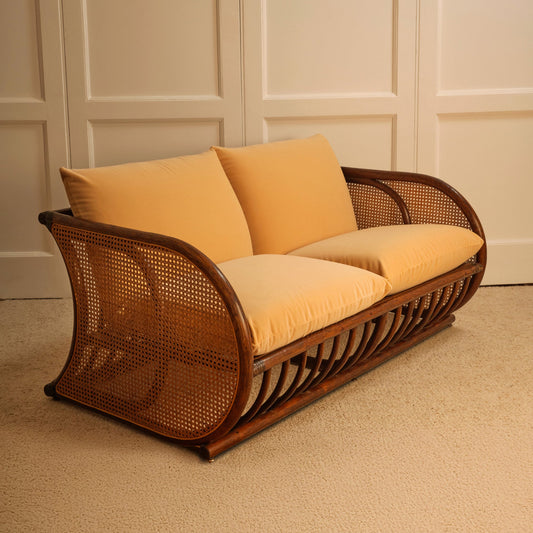 Bamboo Sofa - Italy, 1970s Sofas