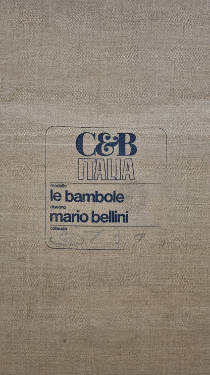 Bambouff Pouf from Le Bambole Series by Mario Bellini for C&B Italia, 1972 Ottomans