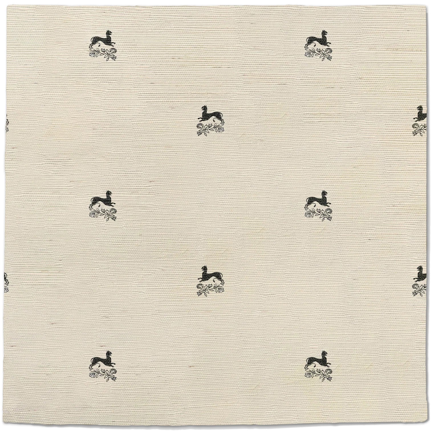 Beastly Blooms Grasscloth Wallpaper