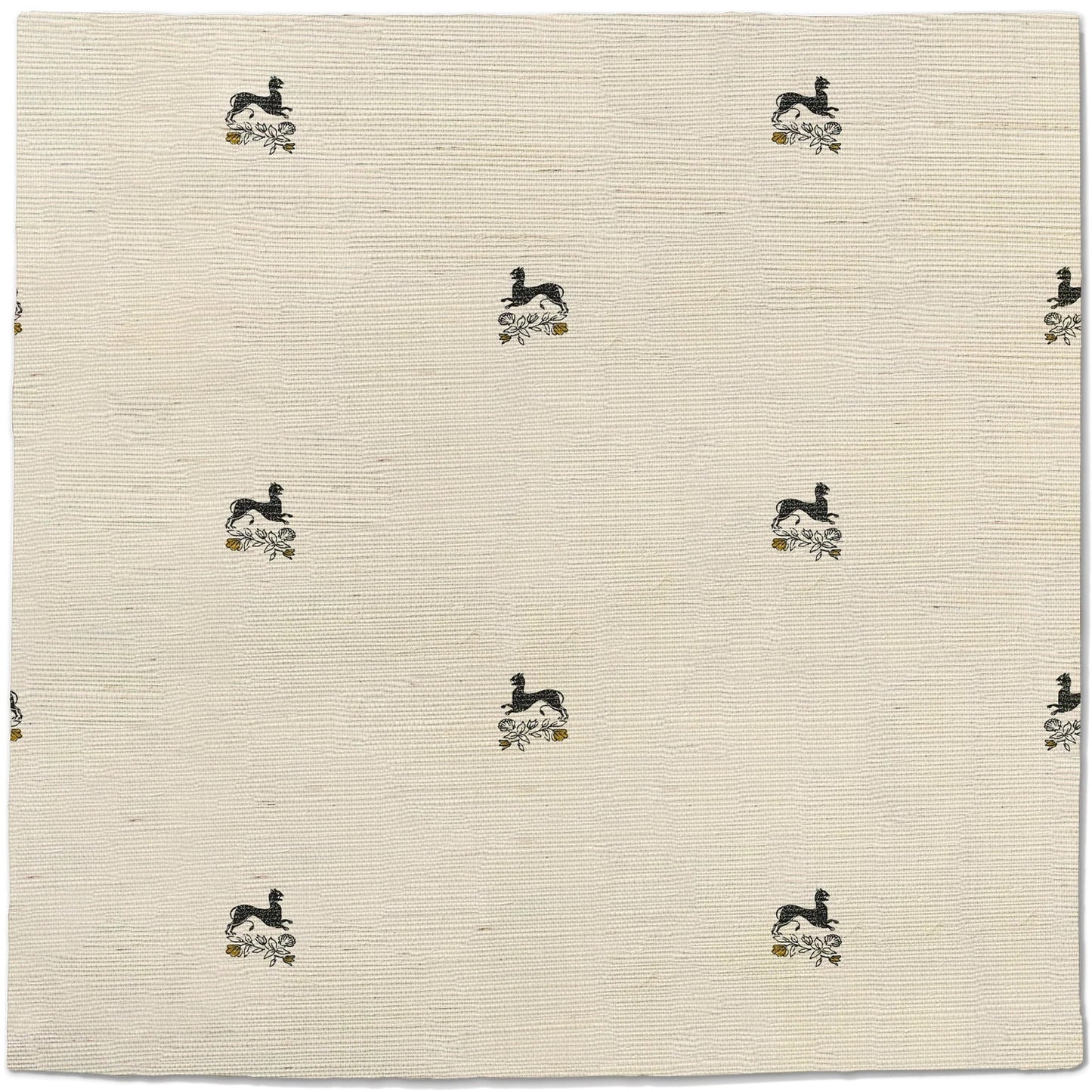 Beastly Blooms Grasscloth Wallpaper