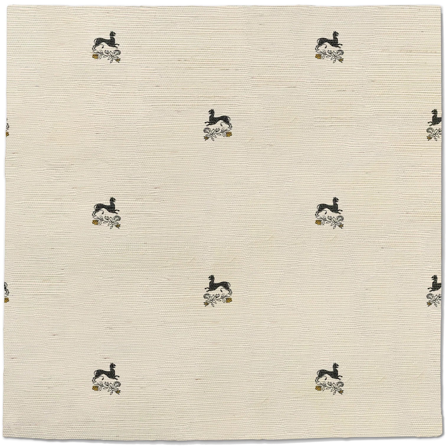 Beastly Blooms Grasscloth Wallpaper