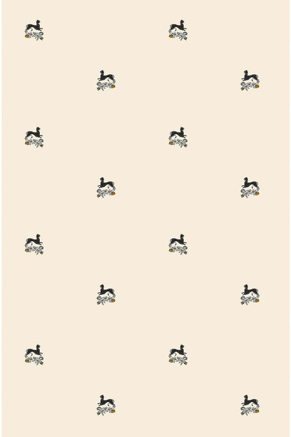 Beastly Blooms Grasscloth Wallpaper