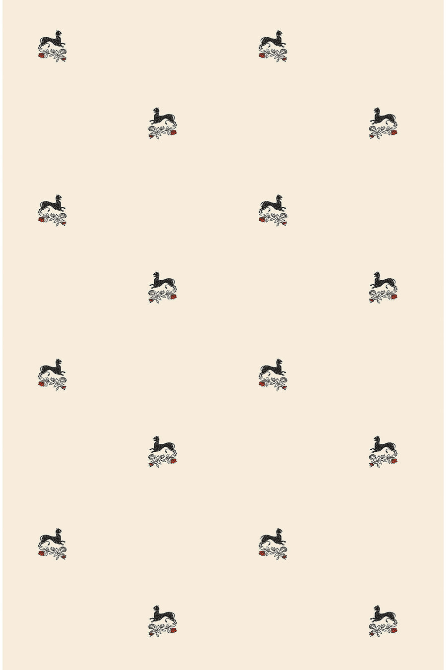 Beastly Blooms Grasscloth Wallpaper