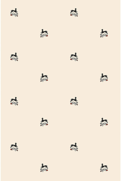 Beastly Blooms Grasscloth Wallpaper