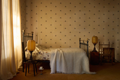 Beastly Blooms Grasscloth Wallpaper