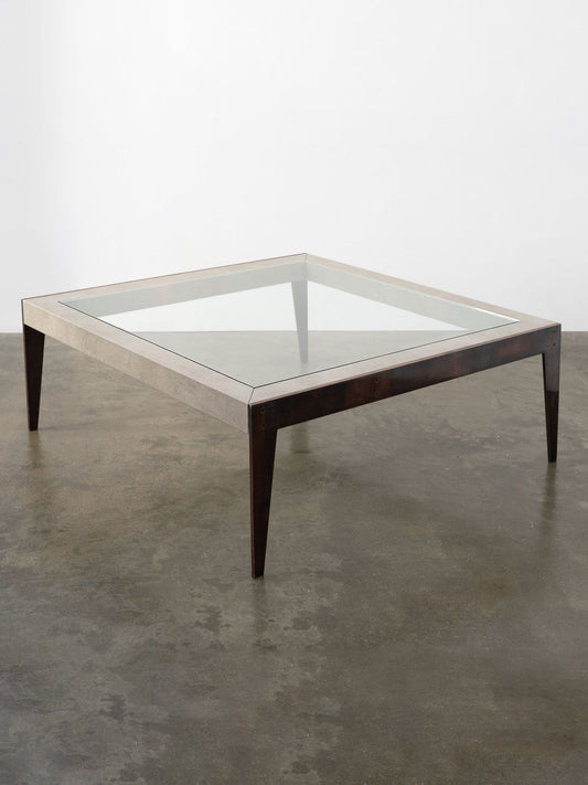 Bespoke Shagreen and Brass Coffee Table Coffee Tables