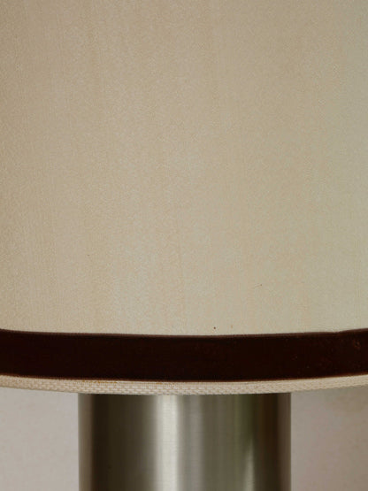 Big Table Lamp in Metal and Fabric, Ca.1960s Table Lamps