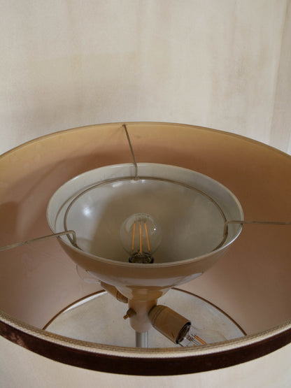 Big Table Lamp in Metal and Fabric, Ca.1960s Table Lamps