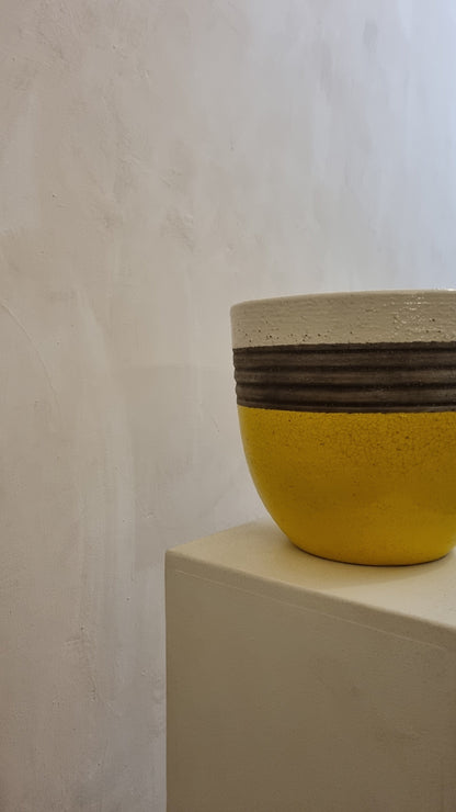 Bitossi Ceramic Low Vase Produced by Ceramiche Bitossi Montelupo, 70s Vases