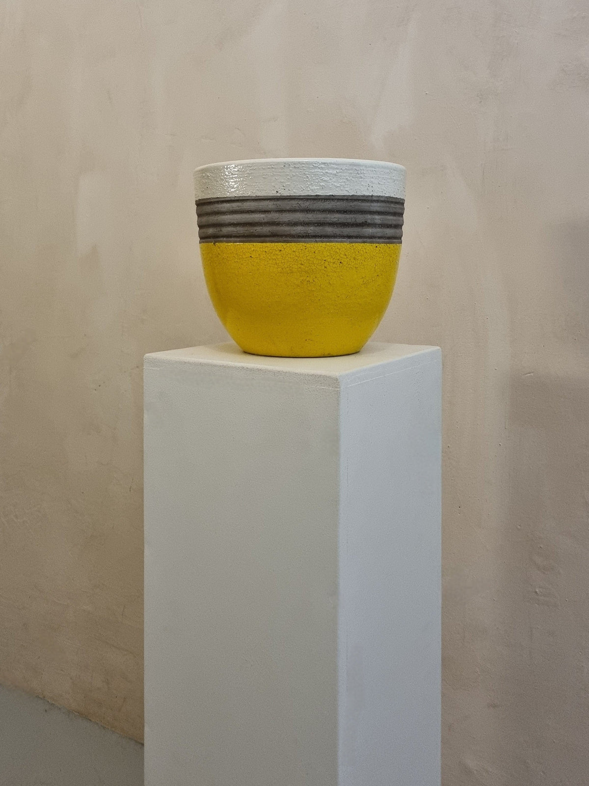 Bitossi Ceramic Low Vase Produced by Ceramiche Bitossi Montelupo, 70s Vases