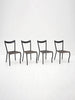 Set of 4 Black Manila Dining Chairs by Val Padilla for Conran, ca. 1980 Dining Chairs