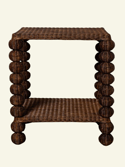 Bobbin Rattan Side Table End Tables