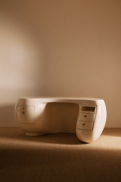 Boomerang Bureau Desk by Maurice Calka, France, Circa 1970 Desks
