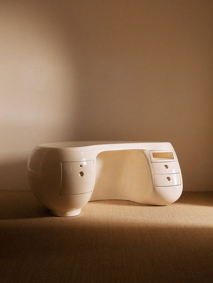 Boomerang Bureau Desk by Maurice Calka, France, Circa 1970 Desks