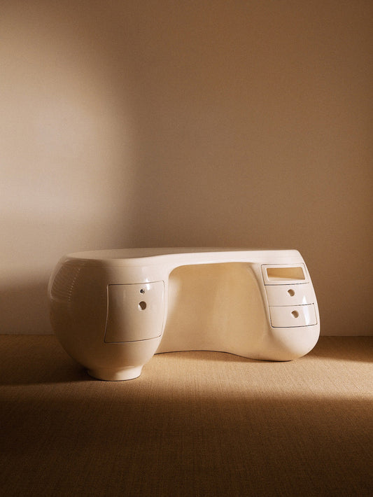 Boomerang Bureau Desk by Maurice Calka, France, Circa 1970 Desks