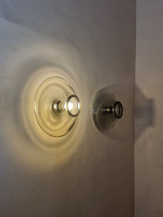 Bot Large Wall Sconces Designed by Giusto Toso for Leucos, Italy 1970 Sconces