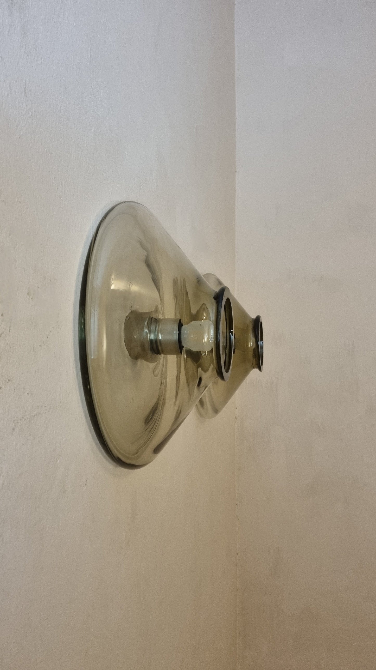 Bot Large Wall Sconces Designed by Giusto Toso for Leucos, Italy 1970 Sconces