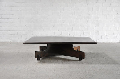 1960s Attributed to Sergio Rodrigues Coffee Table, Rosewood Coffee Tables