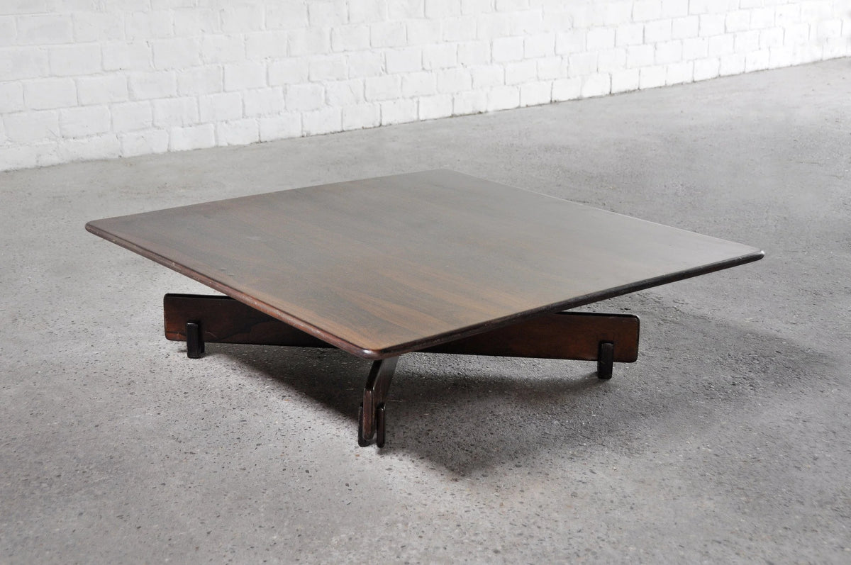 1960s Attributed to Sergio Rodrigues Coffee Table, Rosewood Coffee Tables