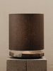 Radian Lamp in Bronze Glaze with Slate Linen Table Lamps