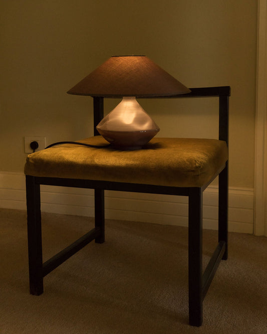 Brown Conical Glass Lamp Table Lamps