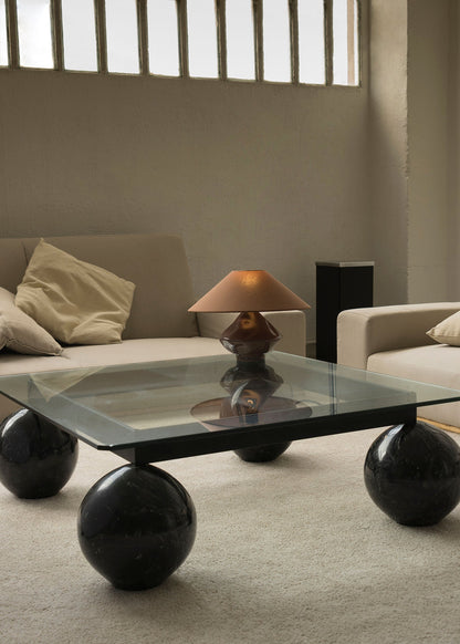 Brown Conical Glass Lamp Table Lamps